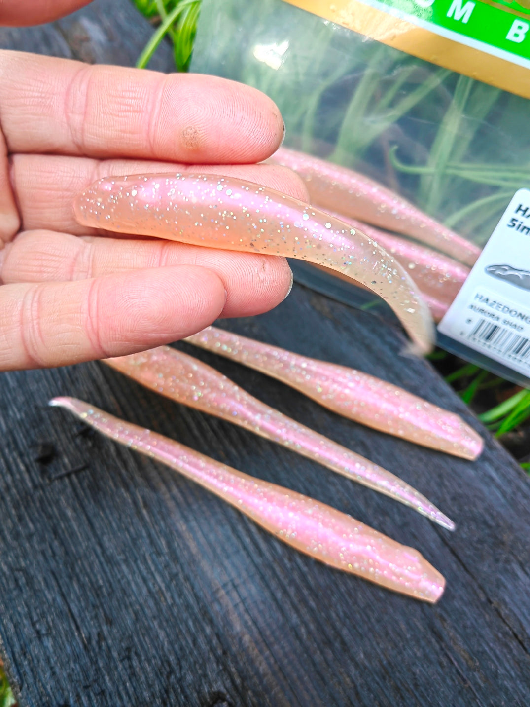 Megabass HAZEDONG 4″ #08 Aurora Shad — 7 szt. — poglądowy kolor na HAZEDONG 5 cali, oferta 4 cale — zdjęcie 4