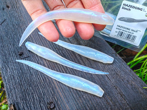 Megabass HAZEDONG 4″ #10 Ghost Shad Solid — 7 szt.