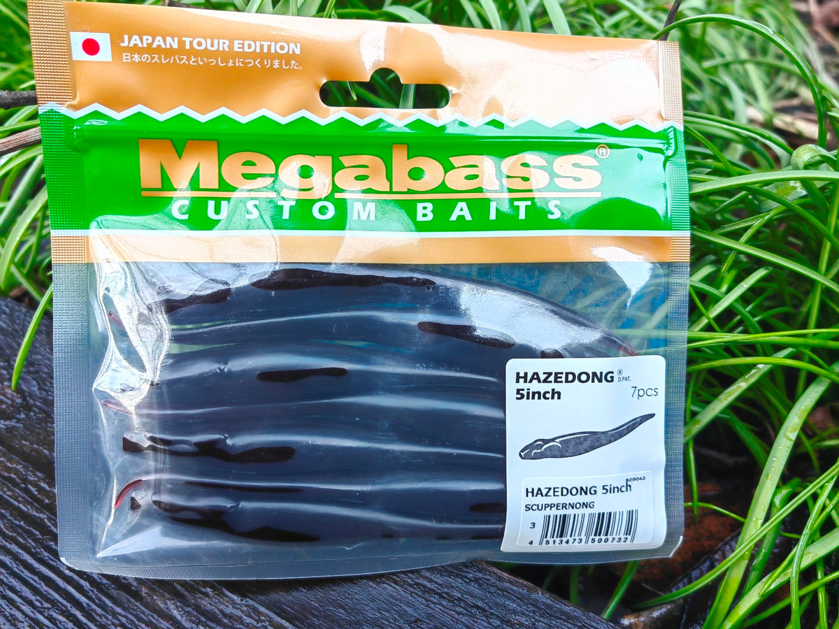 Megabass HAZEDONG 5″ #03 Scuppernong — 7 szt. — etykieta opakowania 7 sztuk