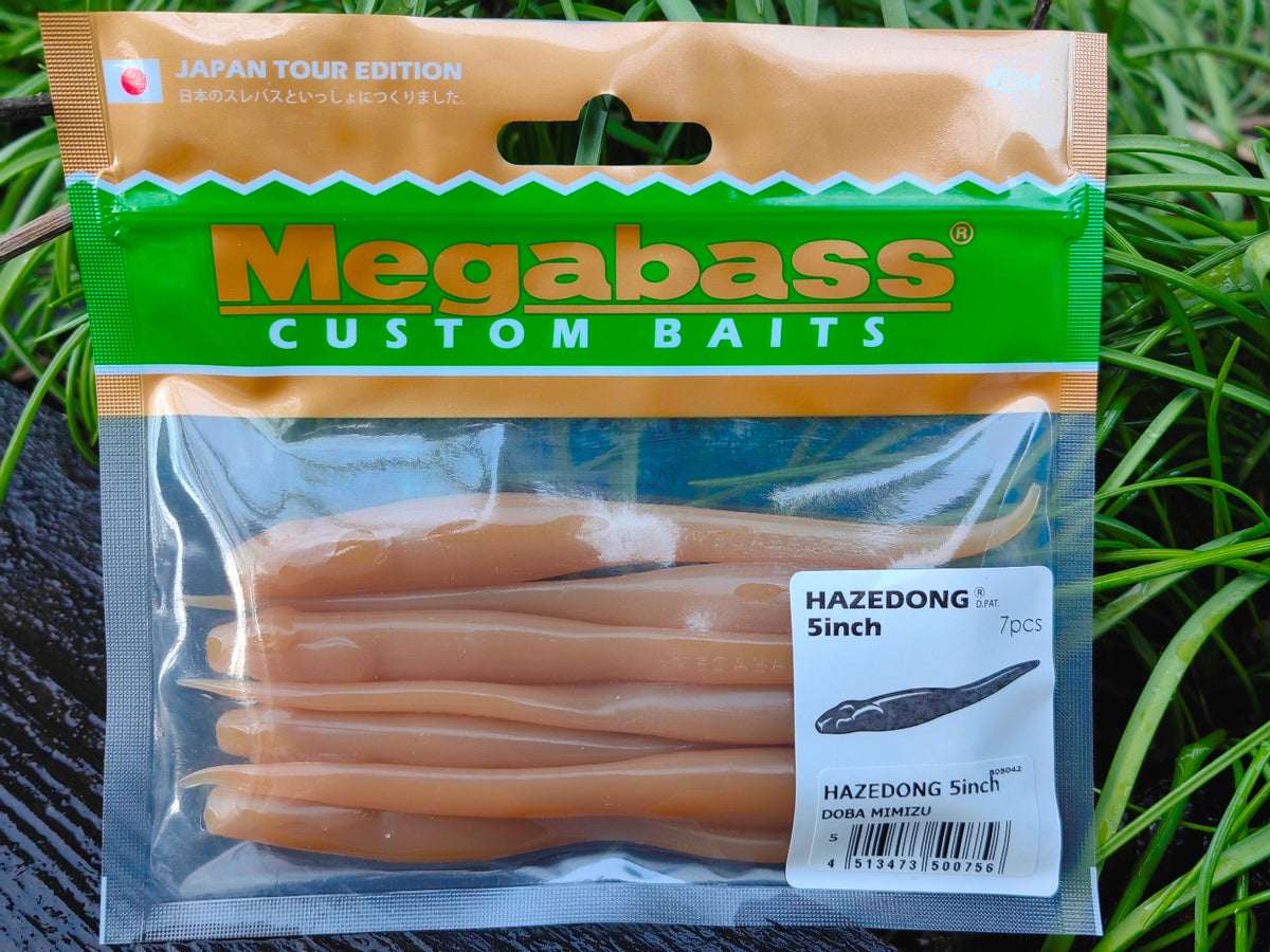 Megabass HAZEDONG 5″ #05 Doba Mimizu — 7 szt. — etykieta opakowania 7 sztuk