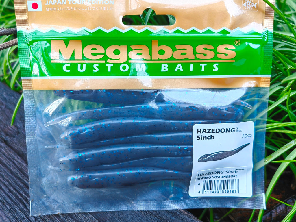 Megabass HAZEDONG 5″ #06 Biwako Yoshinobori — 7 szt. — etykieta opakowania 7 sztuk