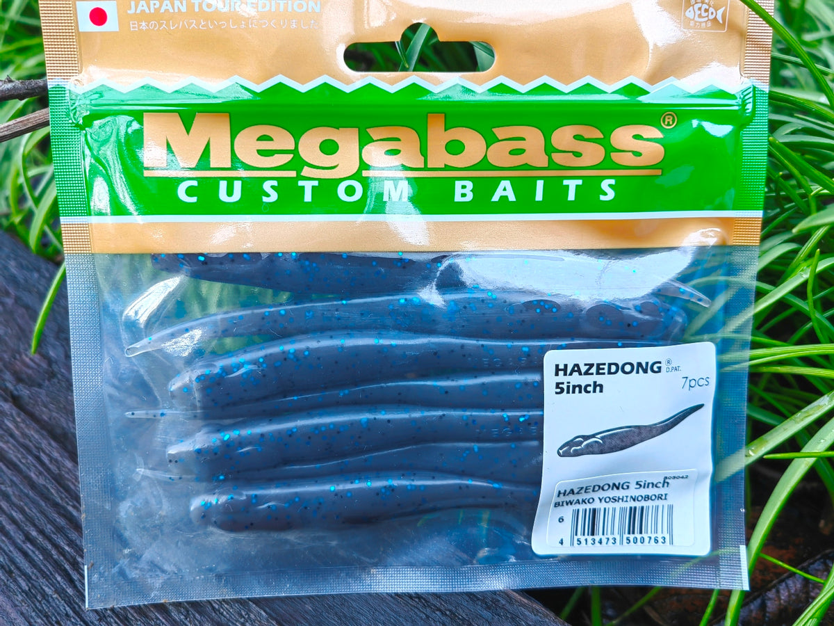 Megabass HAZEDONG 5″ #06 Biwako Yoshinobori — 7 szt. — etykieta opakowania 7 sztuk