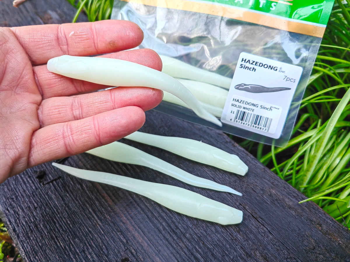 Megabass HAZEDONG 5″ #11 Solid White — 7 szt. — zdjęcie produktu 3