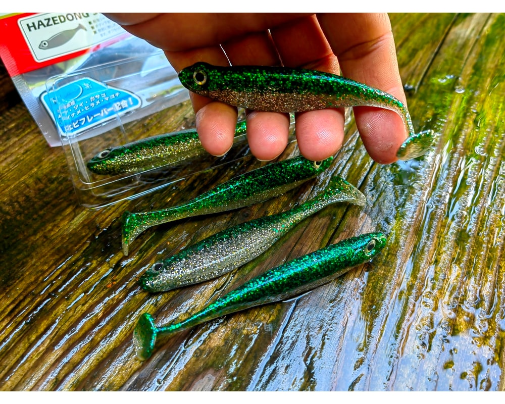 Megabass HAZEDONG SHAD SW 4.2″ 10,5 cm — #003 GREEN SILVER — zdjęcie 3