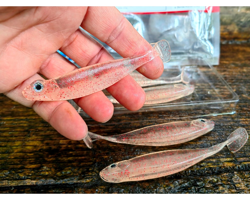 Megabass HAZEDONG SHAD SW 4.2″ 10,5 cm — #007 CLEAR RED FLAKE — zdjęcie główne