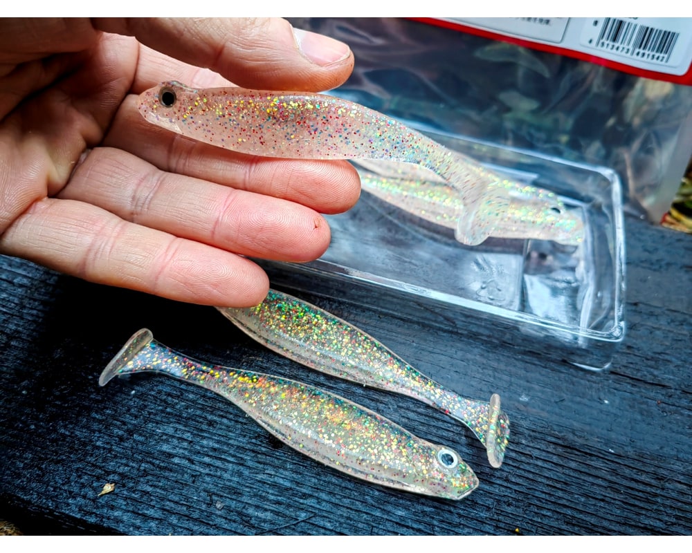 Megabass HAZEDONG SHAD SW 4.2″ 10,5 cm — #008 CLEAR HOLO — zdjęcie 3