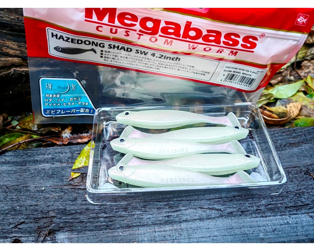 Megabass HAZEDONG SHAD SW 4.2″ 10,5 cm — #009 GLOW PEARL WHITE — zdjęcie główne