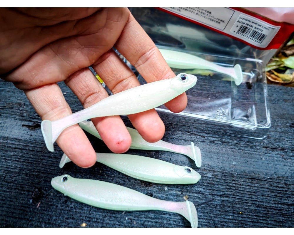 Megabass HAZEDONG SHAD SW 4.2″ 10,5 cm — #009 GLOW PEARL WHITE — zdjęcie 2