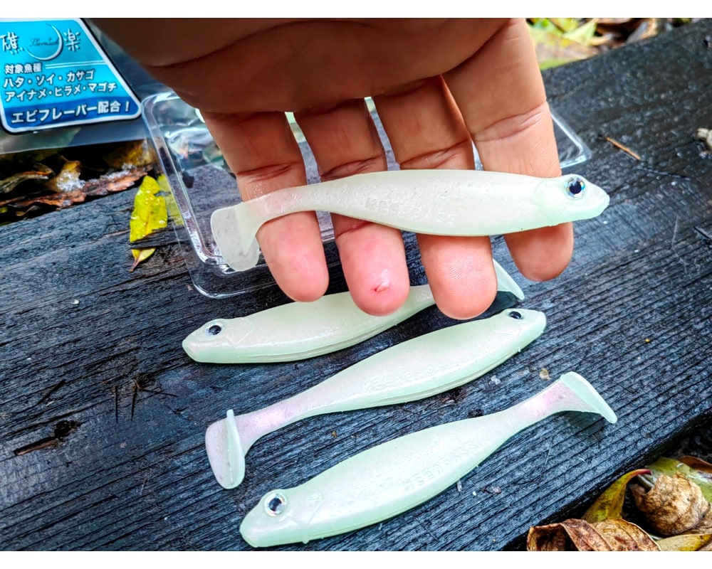 Megabass HAZEDONG SHAD SW 4.2″ 10,5 cm — #009 GLOW PEARL WHITE — zdjęcie 4