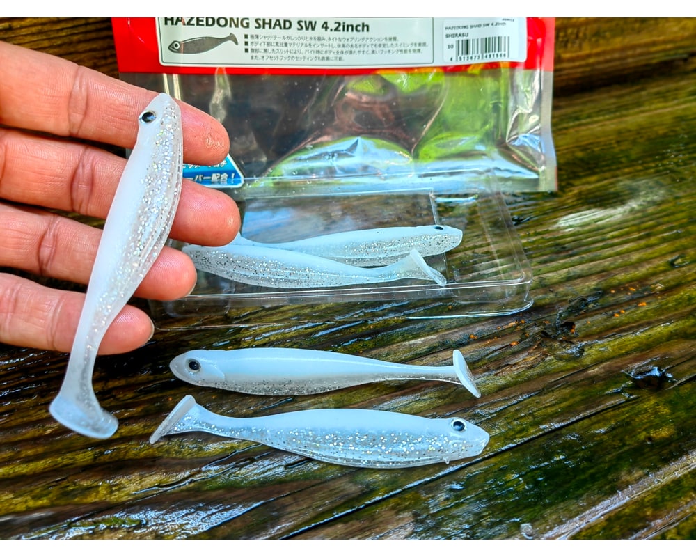 Megabass HAZEDONG SHAD SW 4.2″ 10,5 cm — #010 SHIRASU — zdjęcie 3