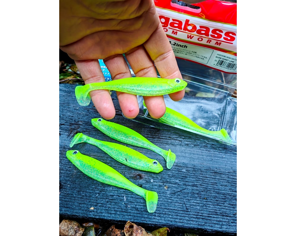 Megabass HAZEDONG SHAD SW 4.2″ 10,5 cm — #011 GLOW CHART LIME — zdjęcie 3