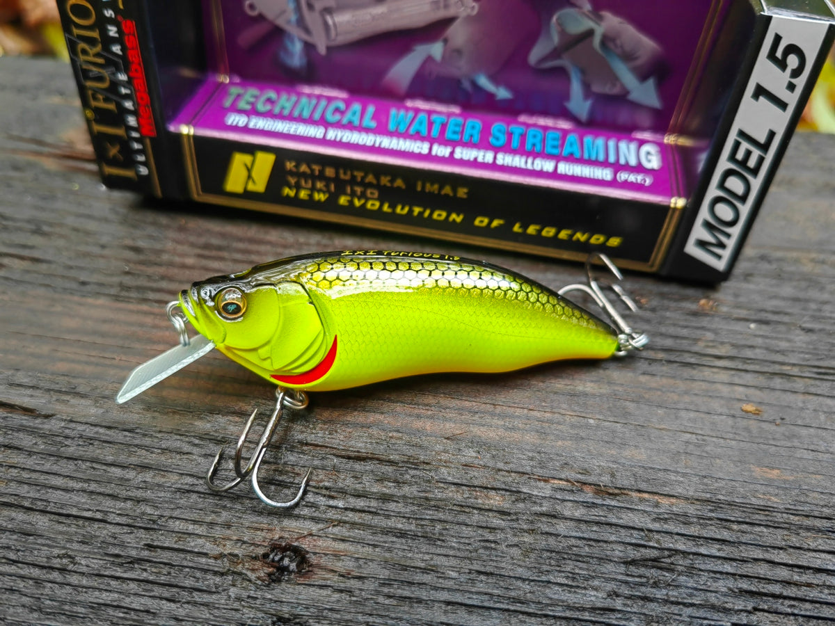 Megabass I×I FURIOUS 1.5 64 mm — #011 B.B.C. (BLACK BACK CHART) — zdjęcie 2