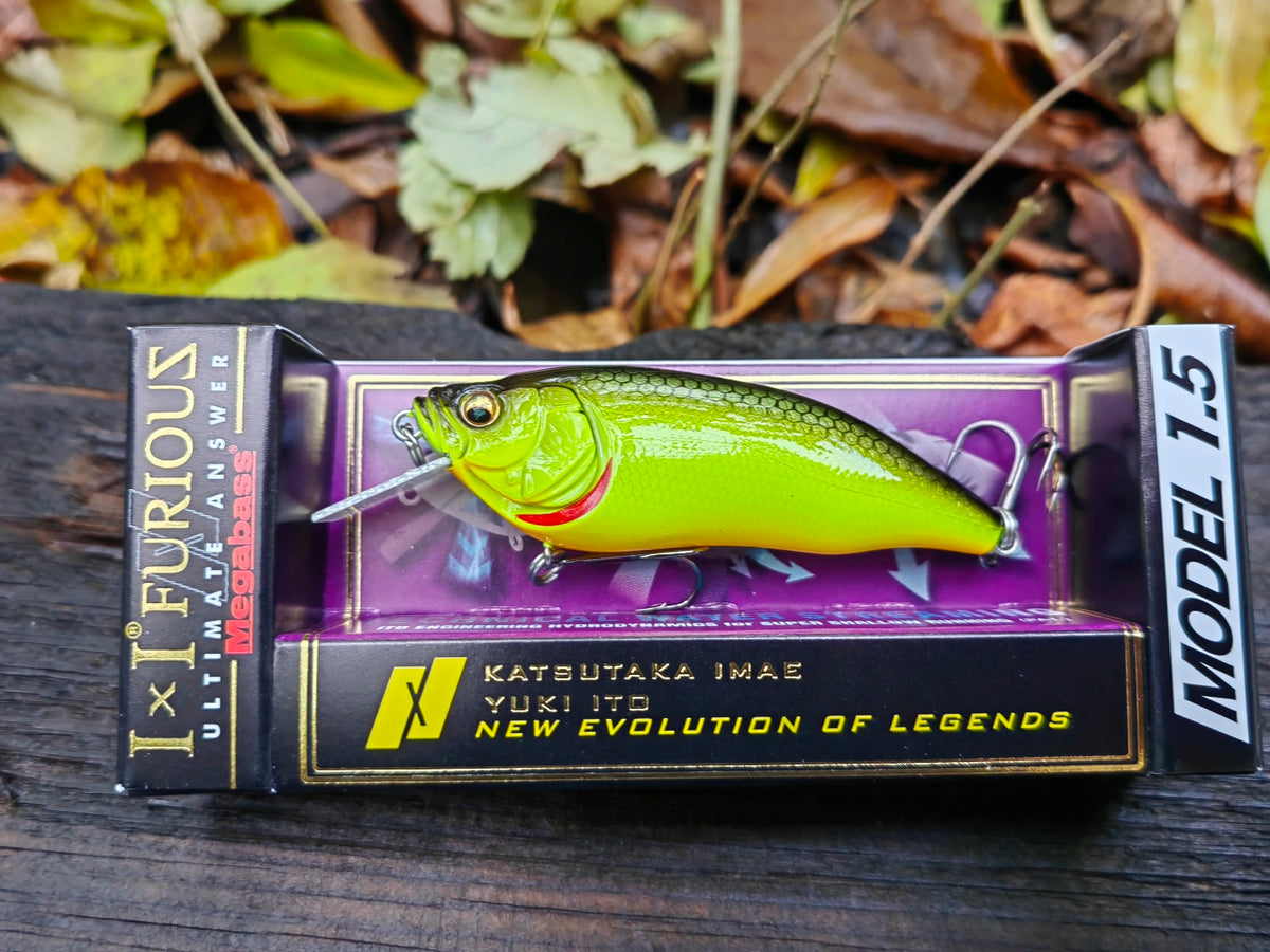 Megabass I×I FURIOUS 1.5 64 mm — #011 B.B.C. (BLACK BACK CHART) — zdjęcie 3