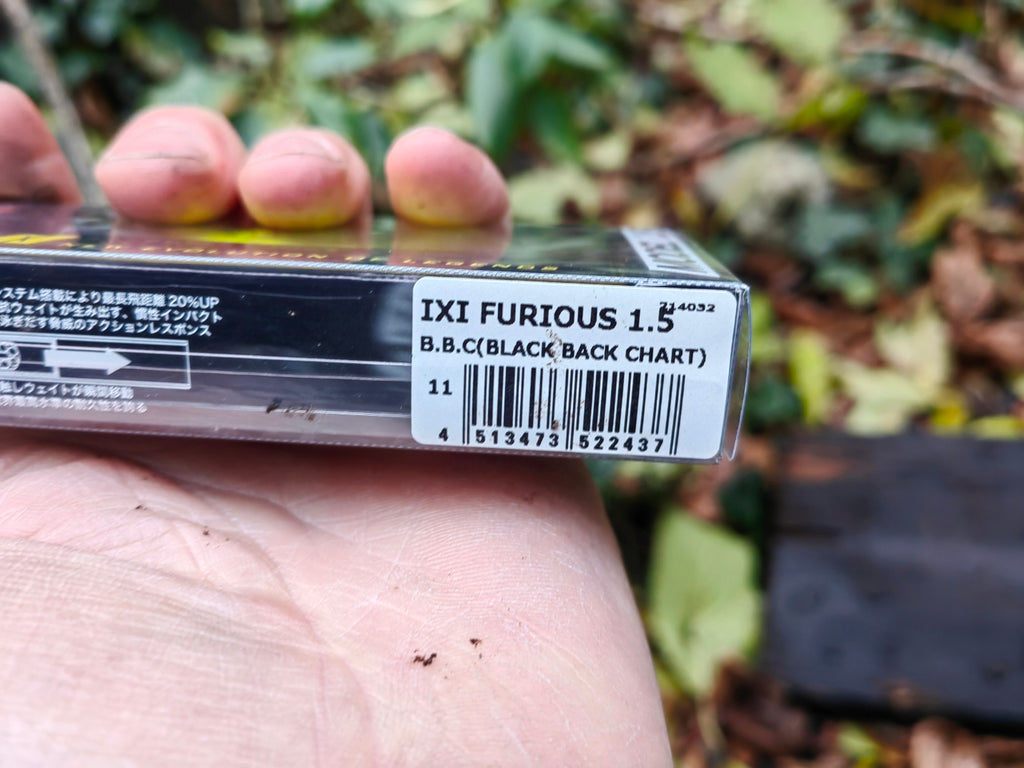 Megabass I×I FURIOUS 1.5 64 mm — #011 B.B.C. (BLACK BACK CHART) — zdjęcie 4