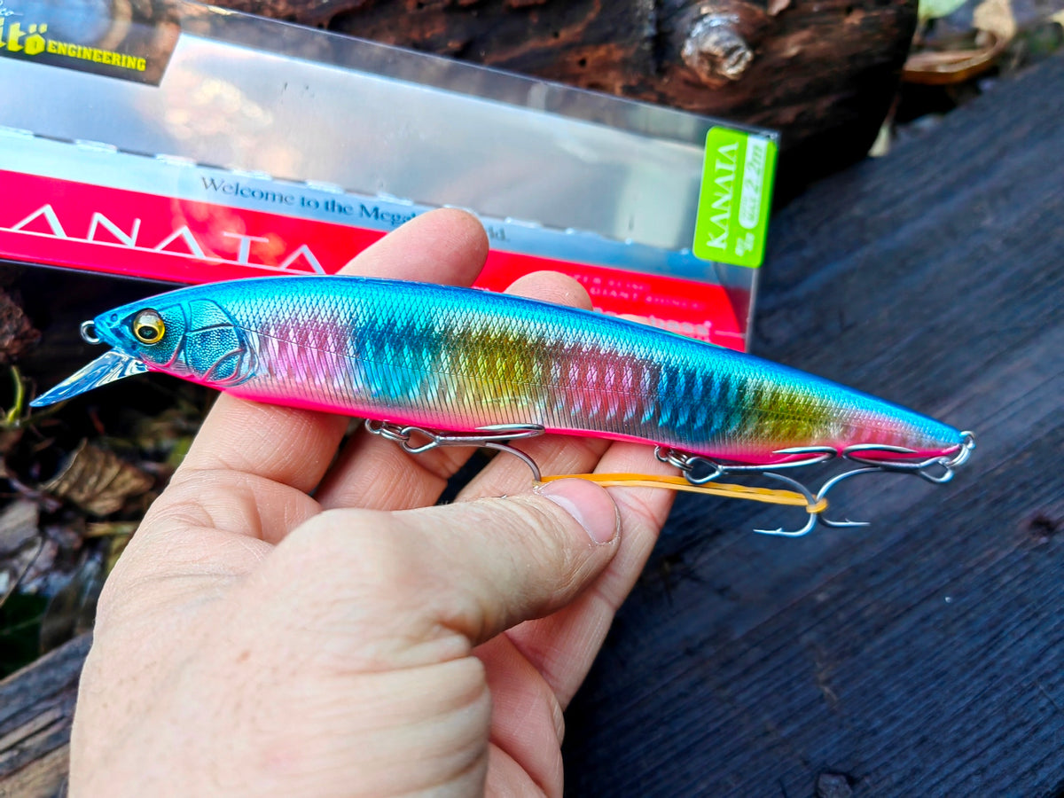 Megabass KANATA SW 160 mm 31 g — GLX BLUPIN RAINBOW — zdjęcie 2