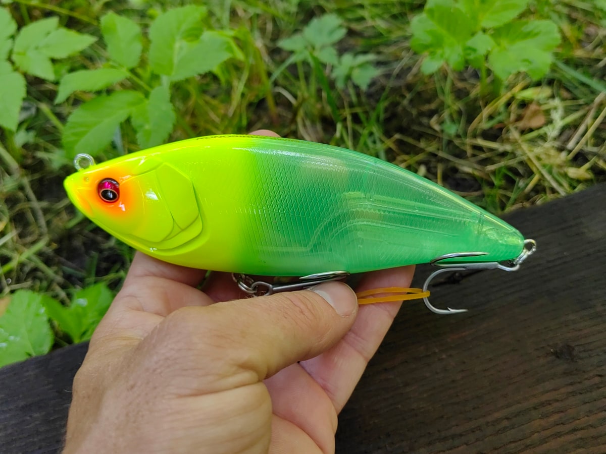 Megabass KONOSIRUS SWIMMER (F) 150 mm 68 g — GHOST LIME CHART HEAD — zdjęcie 2