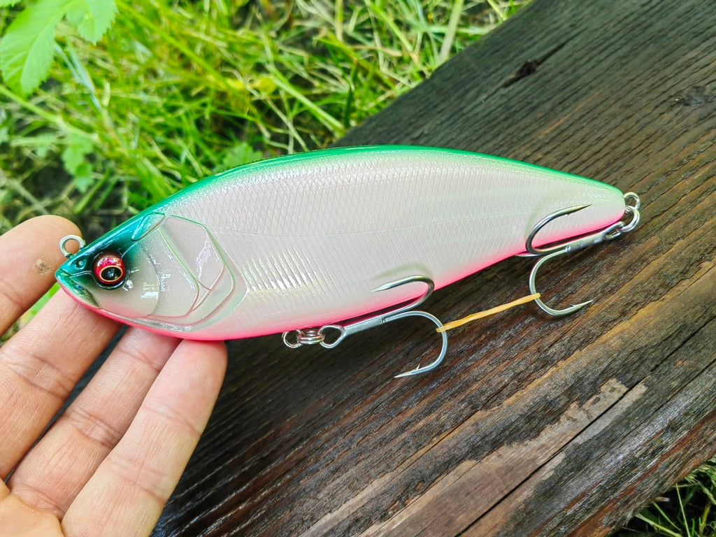 Megabass KONOSIRUS SWIMMER (F) 150 mm 68 g — PM BAYSIDE GREEN PB — zdjęcie 2