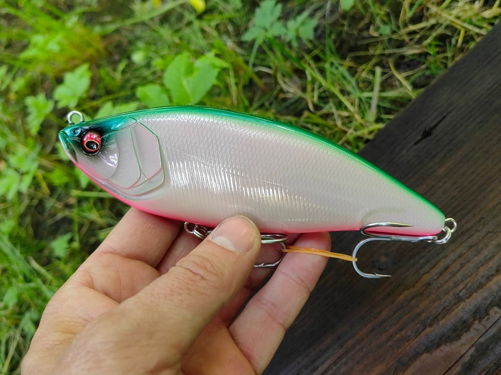Megabass KONOSIRUS SWIMMER (F) 150 mm 68 g — PM BAYSIDE GREEN PB — zdjęcie 3