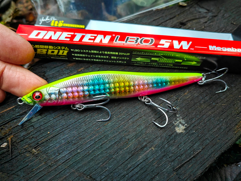 Megabass ONETEN LBO SW 115 mm — #06 GG CHART BACK RAINBOW PB — zdjęcie 2