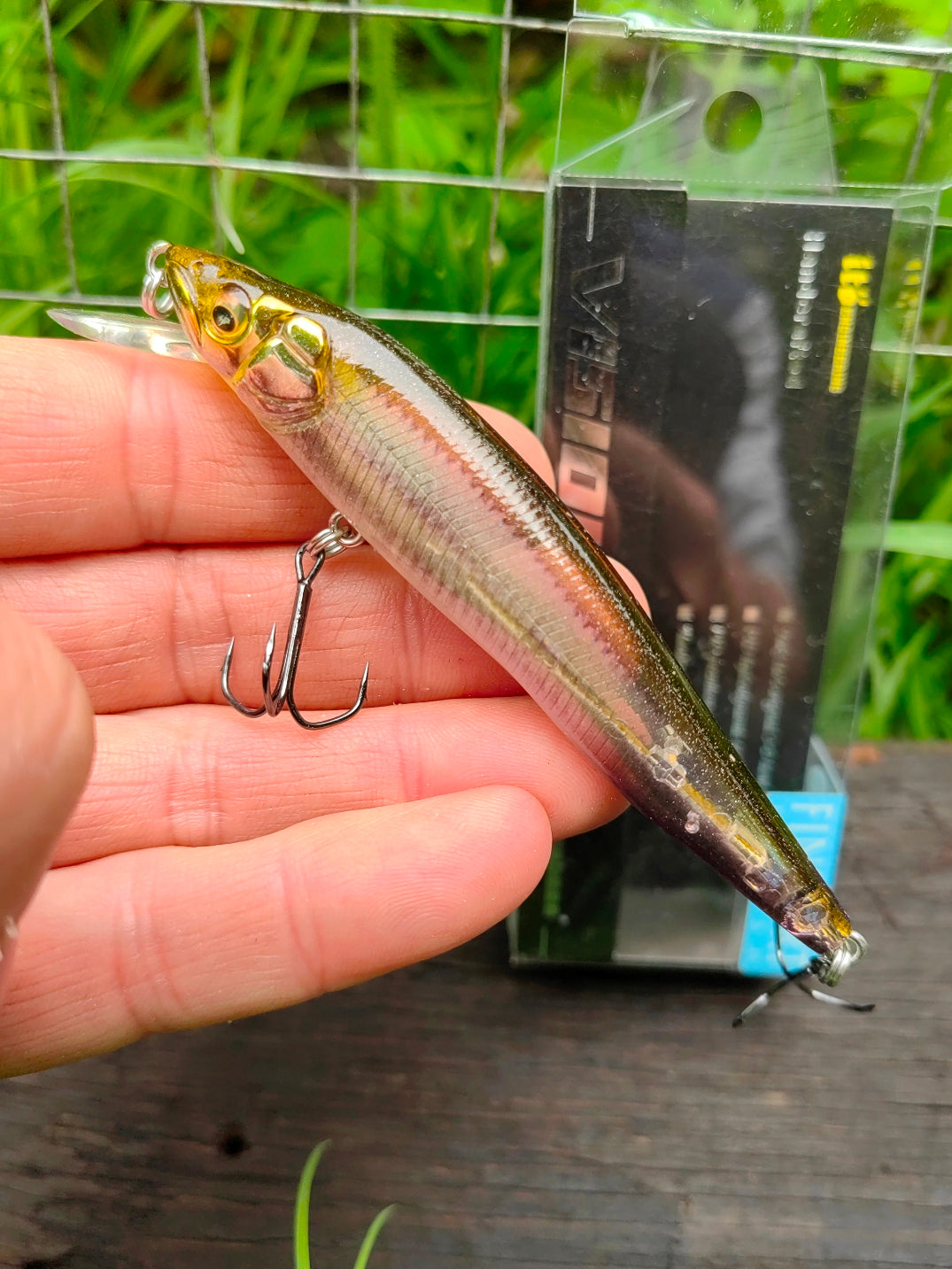 Megabass VISION 95 Q-GO 95 mm 10,6 g — FA GHOST WAKASAGI — zdjęcie główne