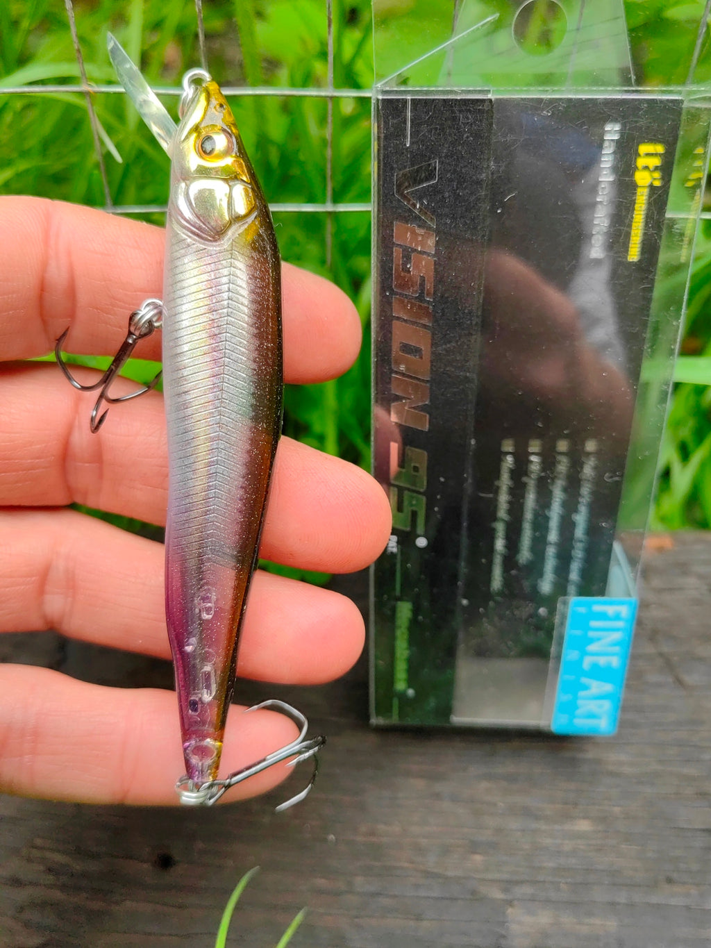 Megabass VISION 95 Q-GO 95 mm 10,6 g — FA GHOST WAKASAGI — zdjęcie 2