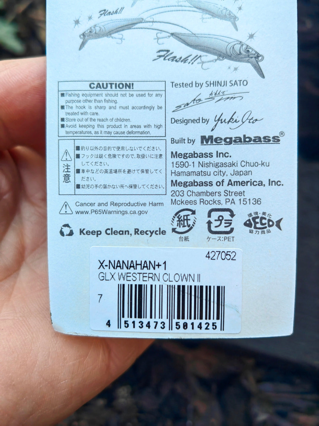 Megabass X-NANAHAN+1 75 mm 7 g — GLX WESTERN CLOWN II — zdjęcie 2