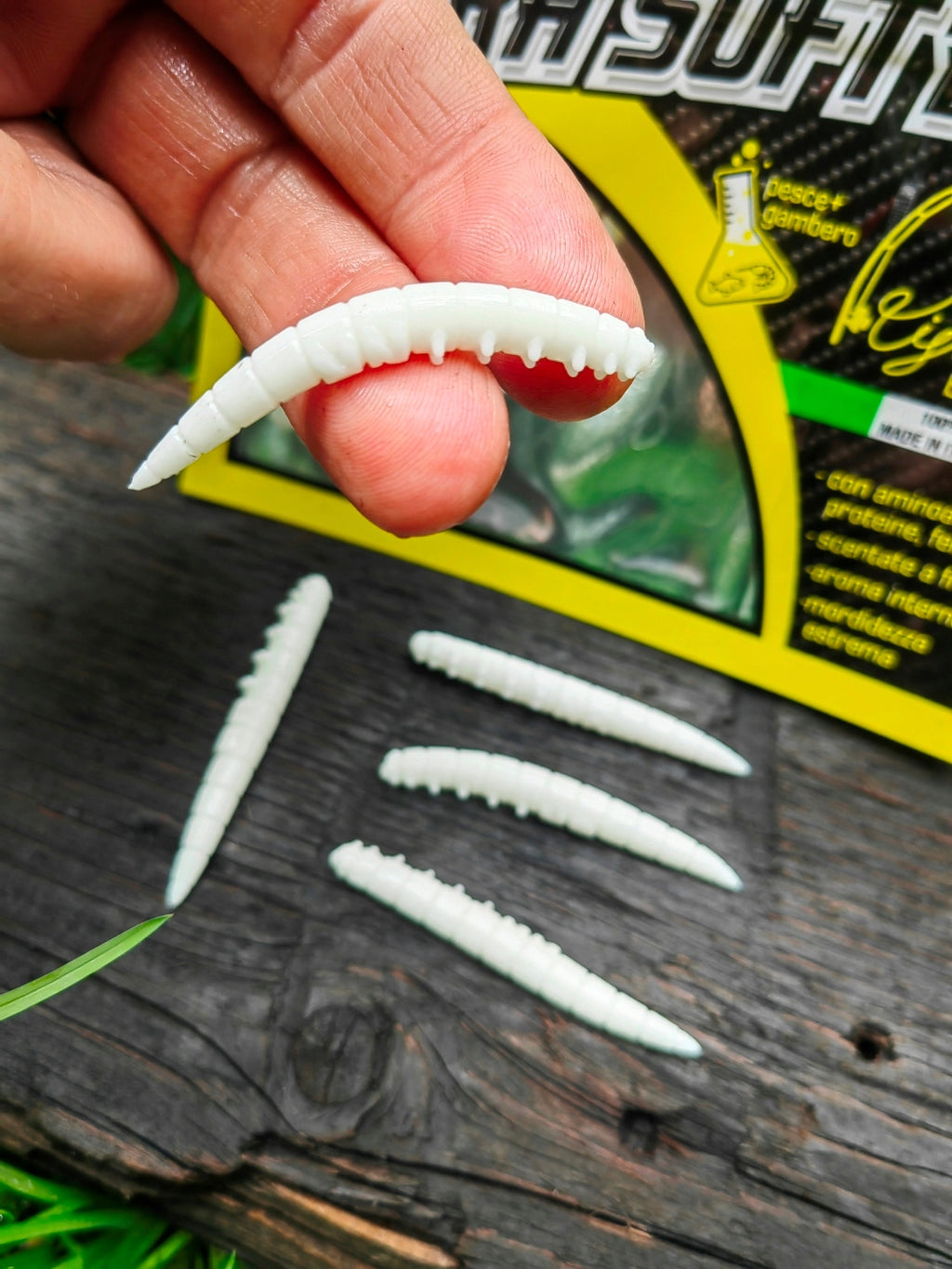 Larwa Kaiman 50 mm Righetti Bait System, kolor BIANCO — #KMB1, zdjęcie 1
