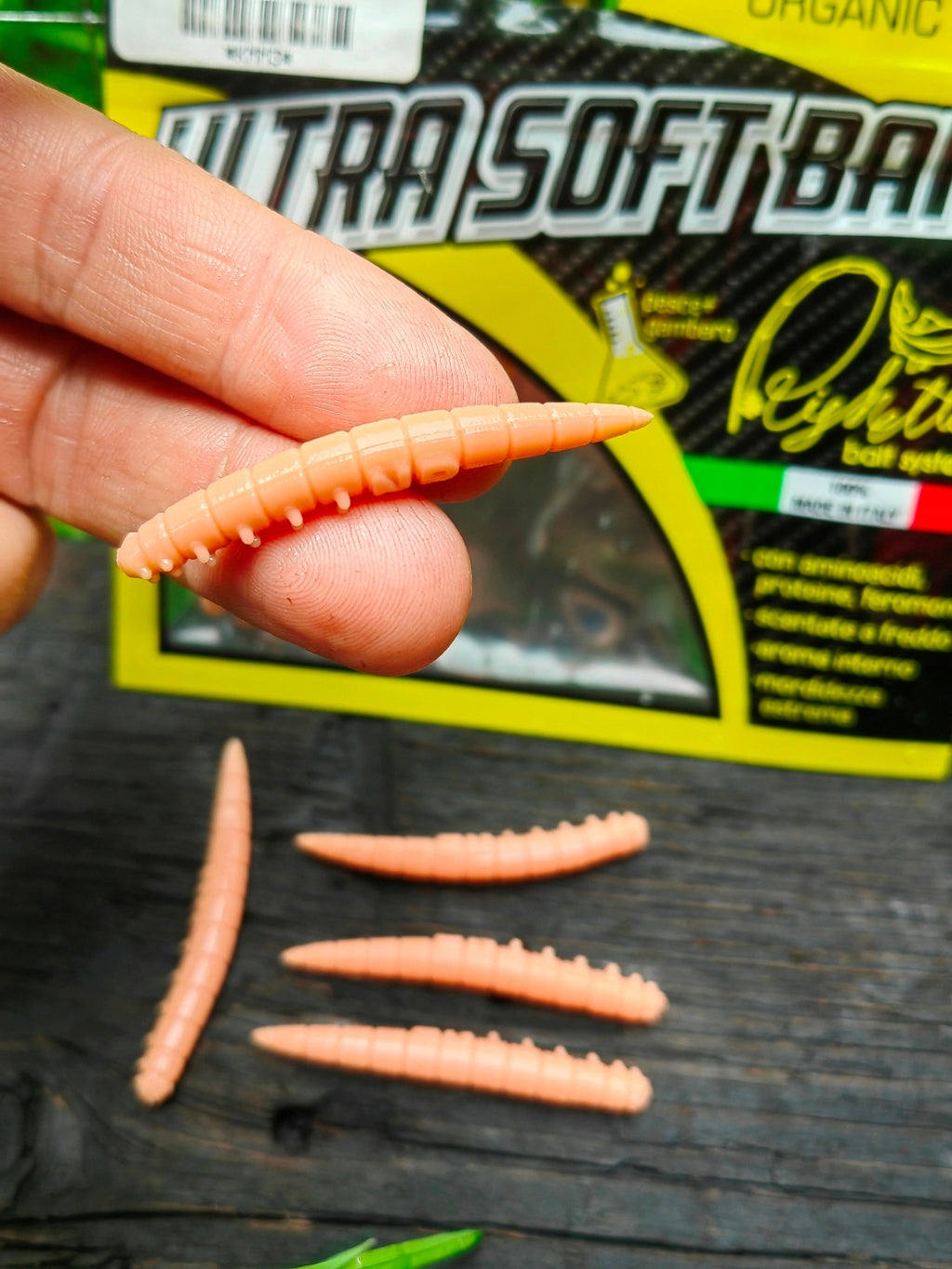 Larwa Kaiman 50 mm Righetti Bait System, kolor CANNELLA — #KMM3, zdjęcie 3