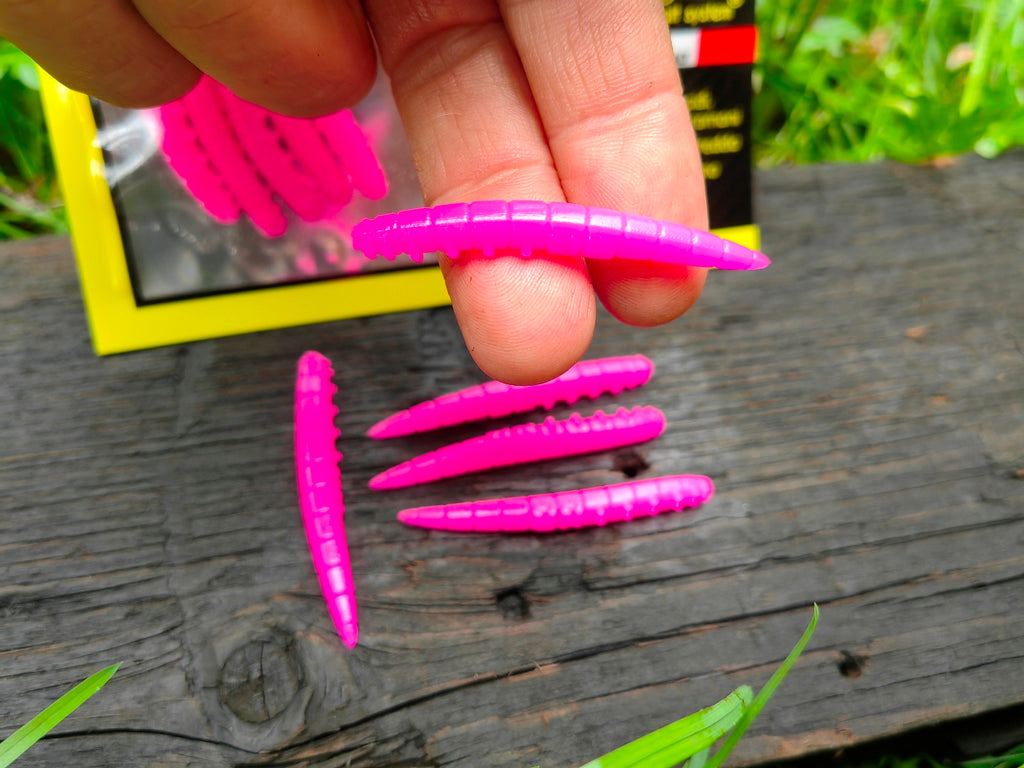 Larwa Kaiman 50 mm Righetti Bait System, kolor FUXIA — #KMR3, zdjęcie 2