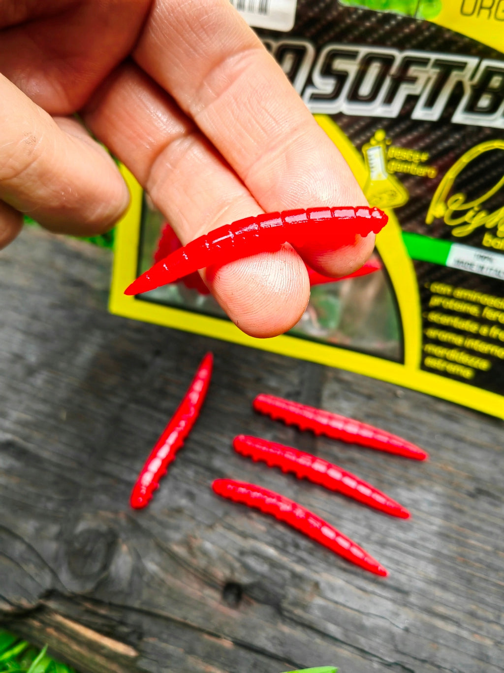 Larwa Kaiman 50 mm Righetti Bait System, kolor SANGUE SCURO — #KMRS3, zdjęcie 1