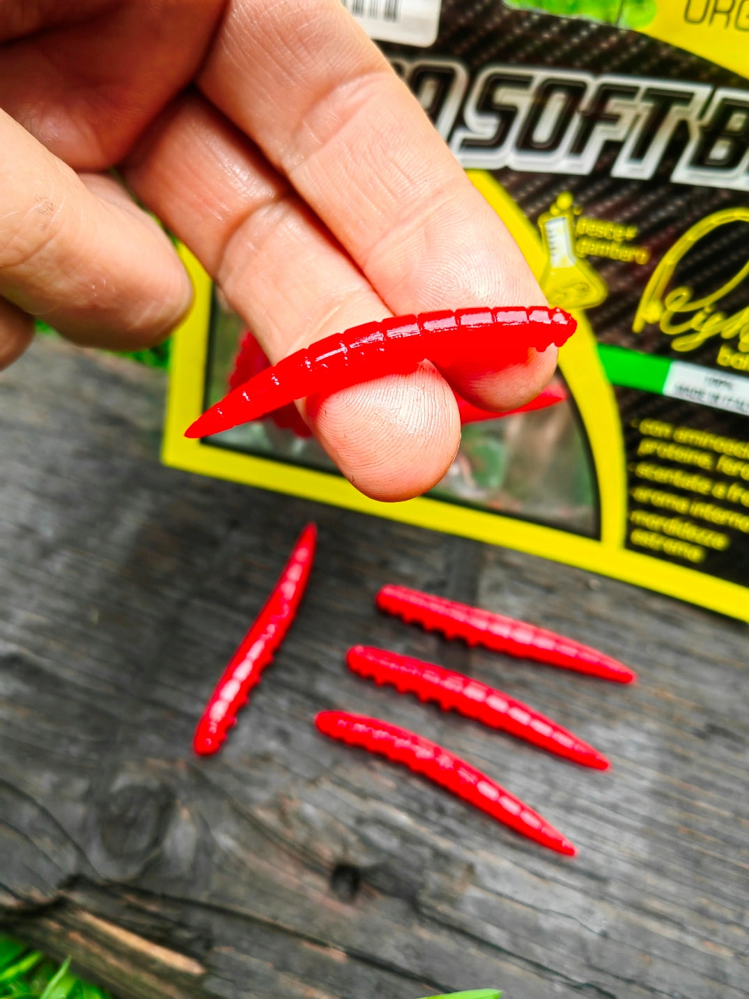 Larwa Kaiman 50 mm Righetti Bait System, kolor SANGUE SCURO — #KMRS3, zdjęcie 1