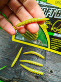 Larwa Kaiman 50 mm Righetti Bait System, kolor VERDE OLIVA — #KMVO, zdjęcie 1