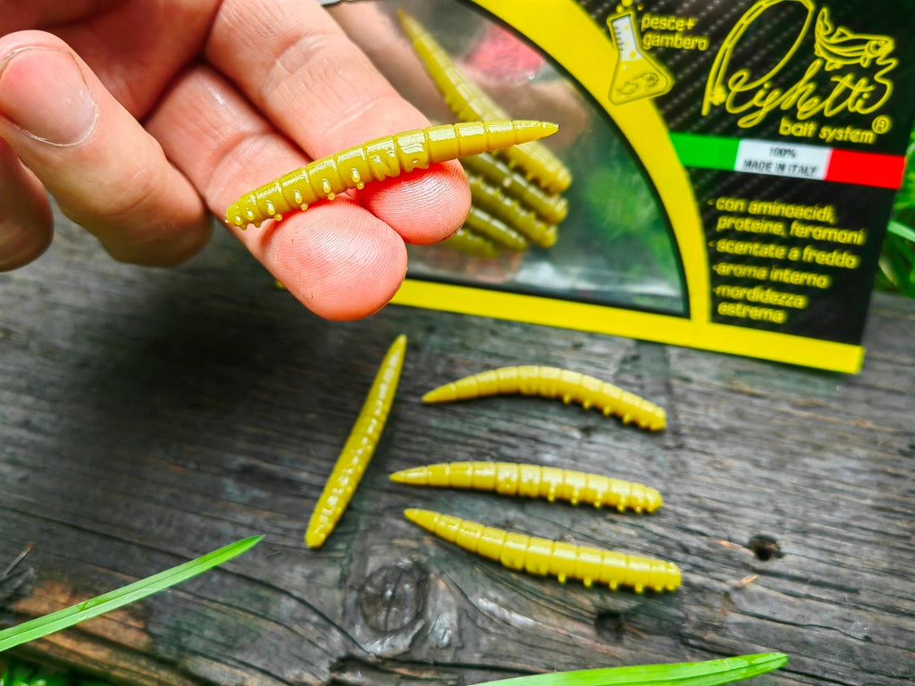 Larwa Kaiman 50 mm Righetti Bait System, kolor VERDE OLIVA — #KMVO, zdjęcie 2