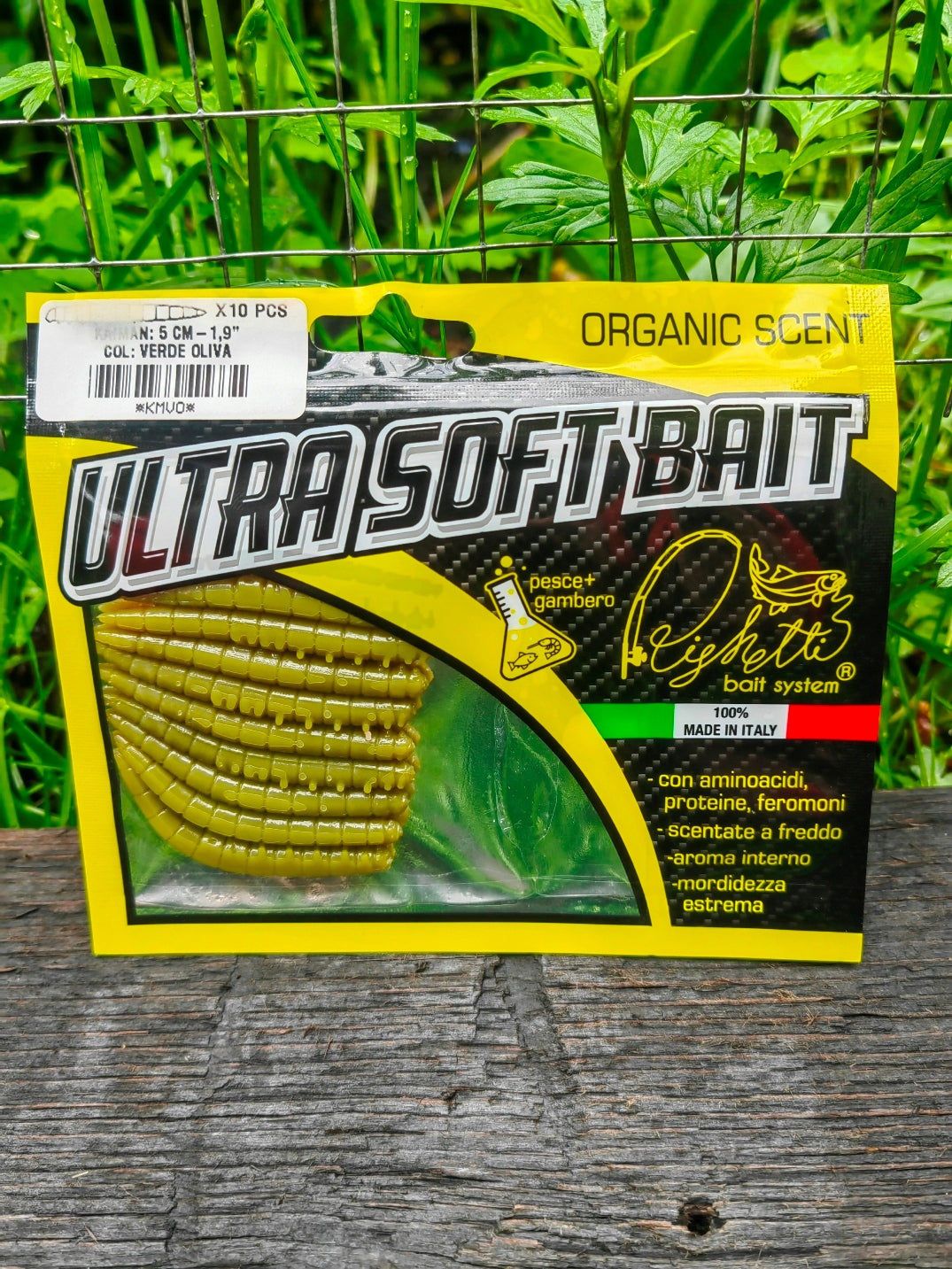 Larwa Kaiman 50 mm Righetti Bait System, kolor VERDE OLIVA — #KMVO, zdjęcie 3
