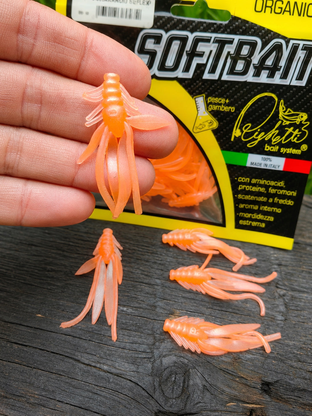Imitacja nimfy 40 mm Righetti Bait System, kolor ARANCIO GHOST REFLEX — #NFA3P4, zdjęcie 1