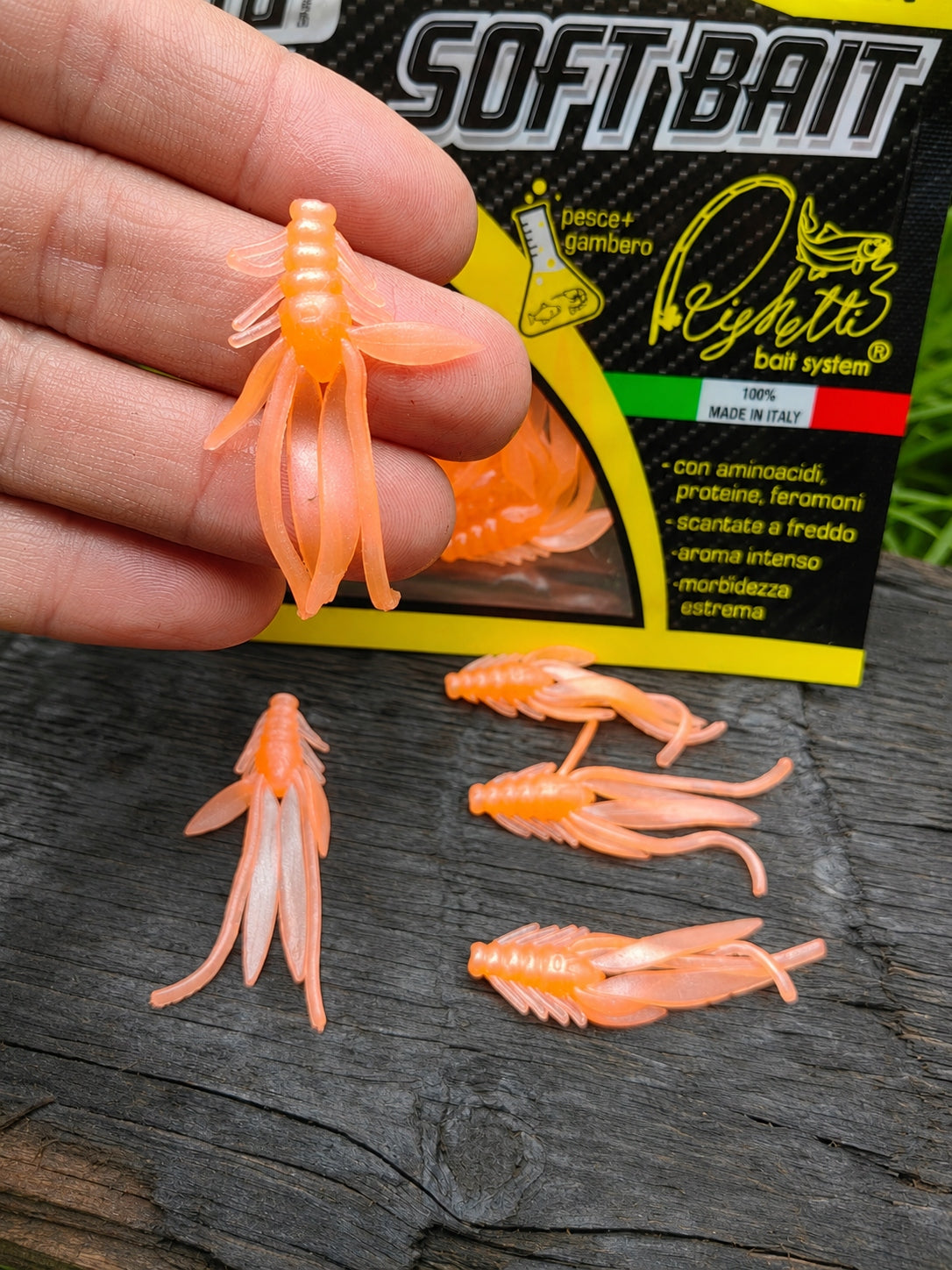 Imitacja nimfy 40 mm Righetti Bait System, kolor ARANCIO GHOST REFLEX — #NFA3P4, zdjęcie 2
