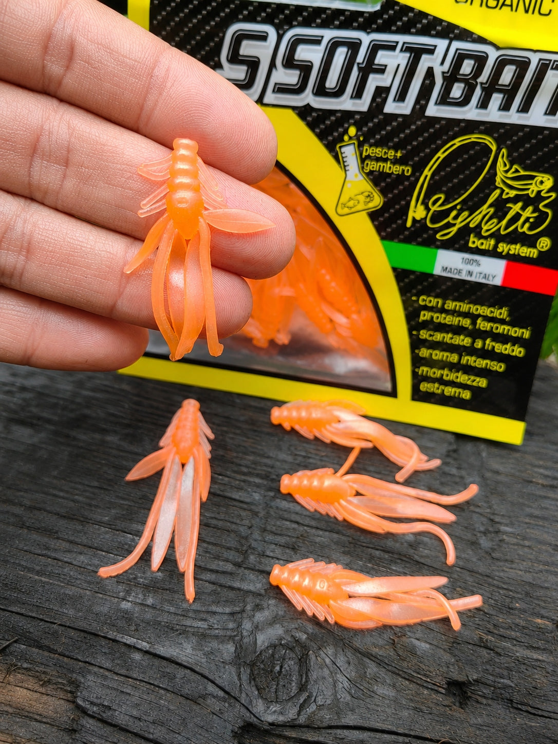 Imitacja nimfy 40 mm Righetti Bait System, kolor ARANCIO GHOST REFLEX — #NFA3P4, zdjęcie 3