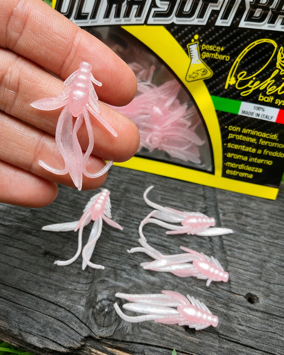 Imitacja nimfy 40 mm Righetti Bait System, kolor #NFRGP4, zdjęcie 1