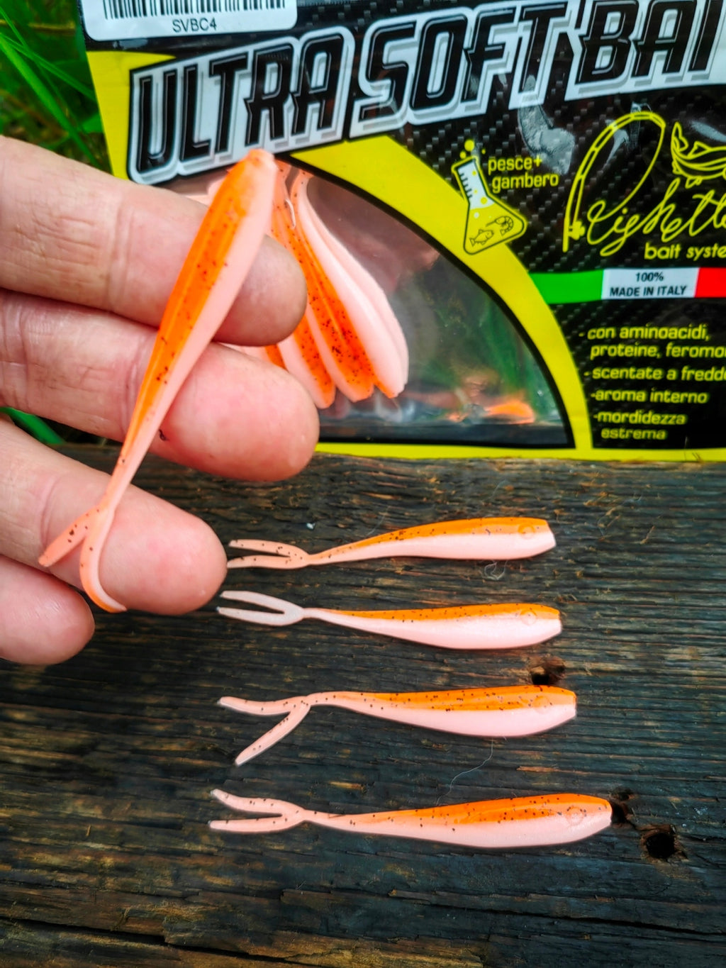 Jaskółka Spin Tail 6 cm Righetti Bait System, kolor BICOLORE ORANGE-MILK — #SVBC4, zdjęcie 1