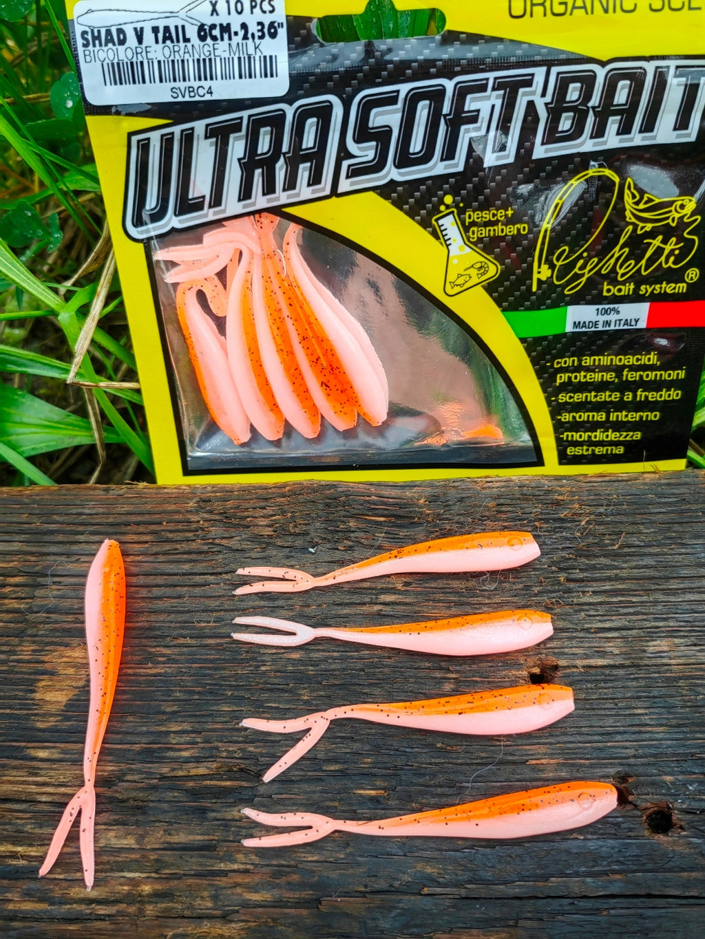 Jaskółka Spin Tail 6 cm Righetti Bait System, kolor BICOLORE ORANGE-MILK — #SVBC4, zdjęcie 3