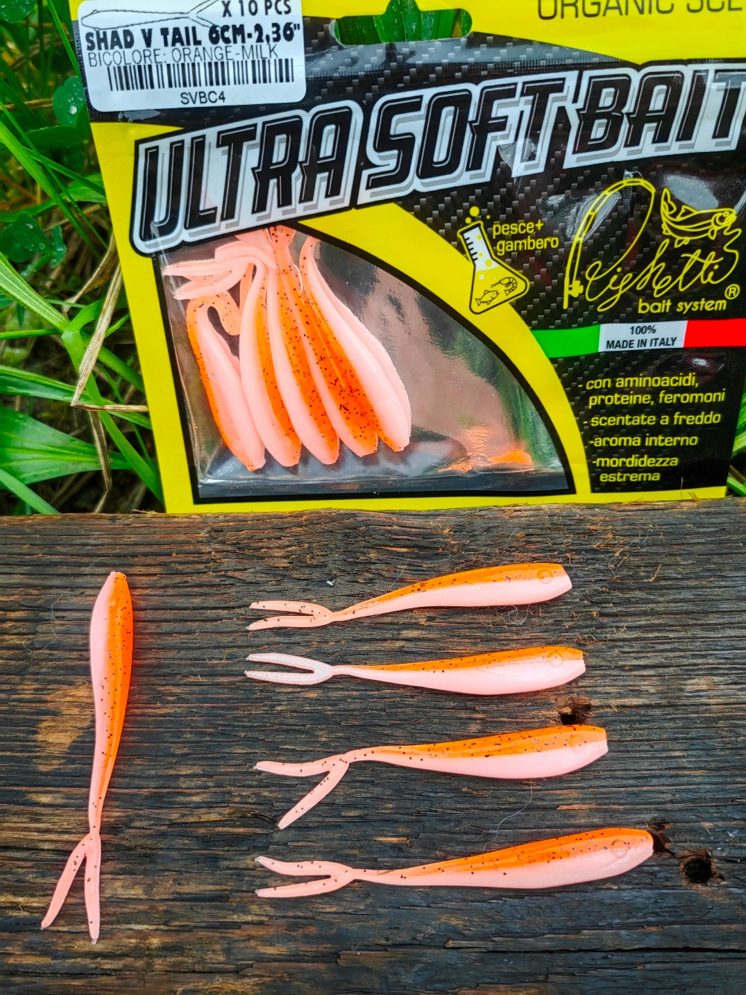 Jaskółka Spin Tail 6 cm Righetti Bait System, kolor BICOLORE ORANGE-MILK — #SVBC4, zdjęcie 3