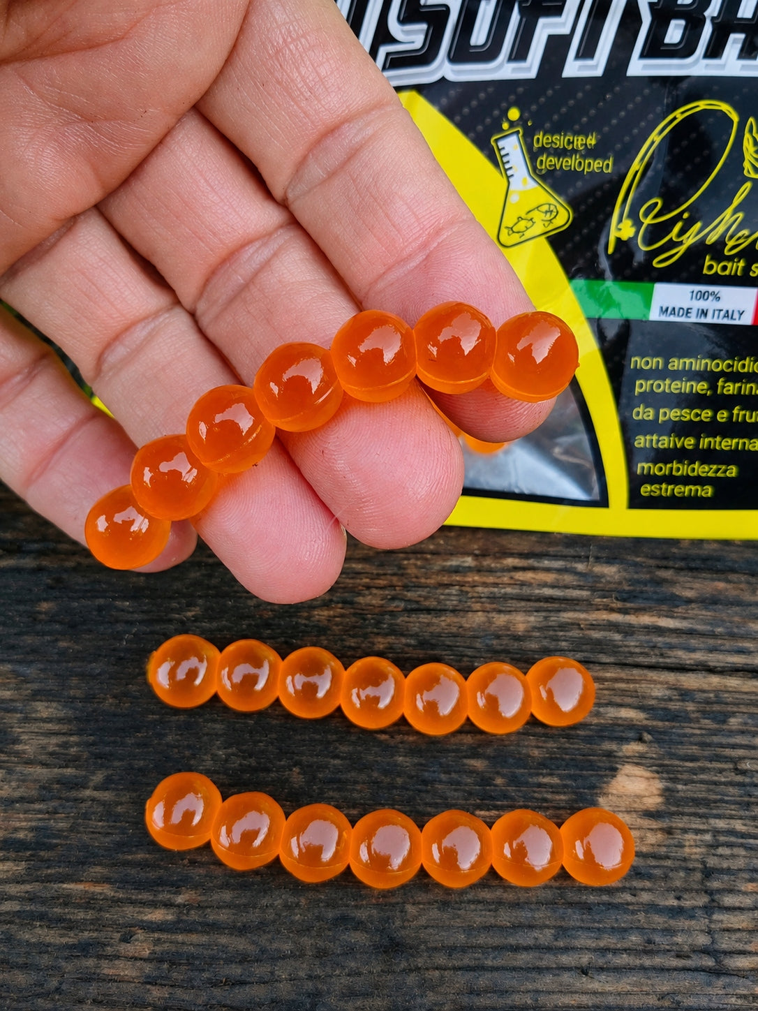 Imitacja ikry 10 mm Righetti Bait System, kolor ARANCIO NATURALE — #USA53, zdjęcie 1