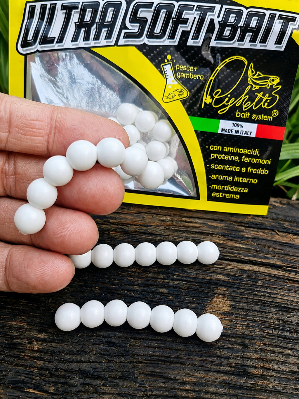 Imitacja ikry 10 mm Righetti Bait System, kolor BIANCO — #USB1, zdjęcie 1