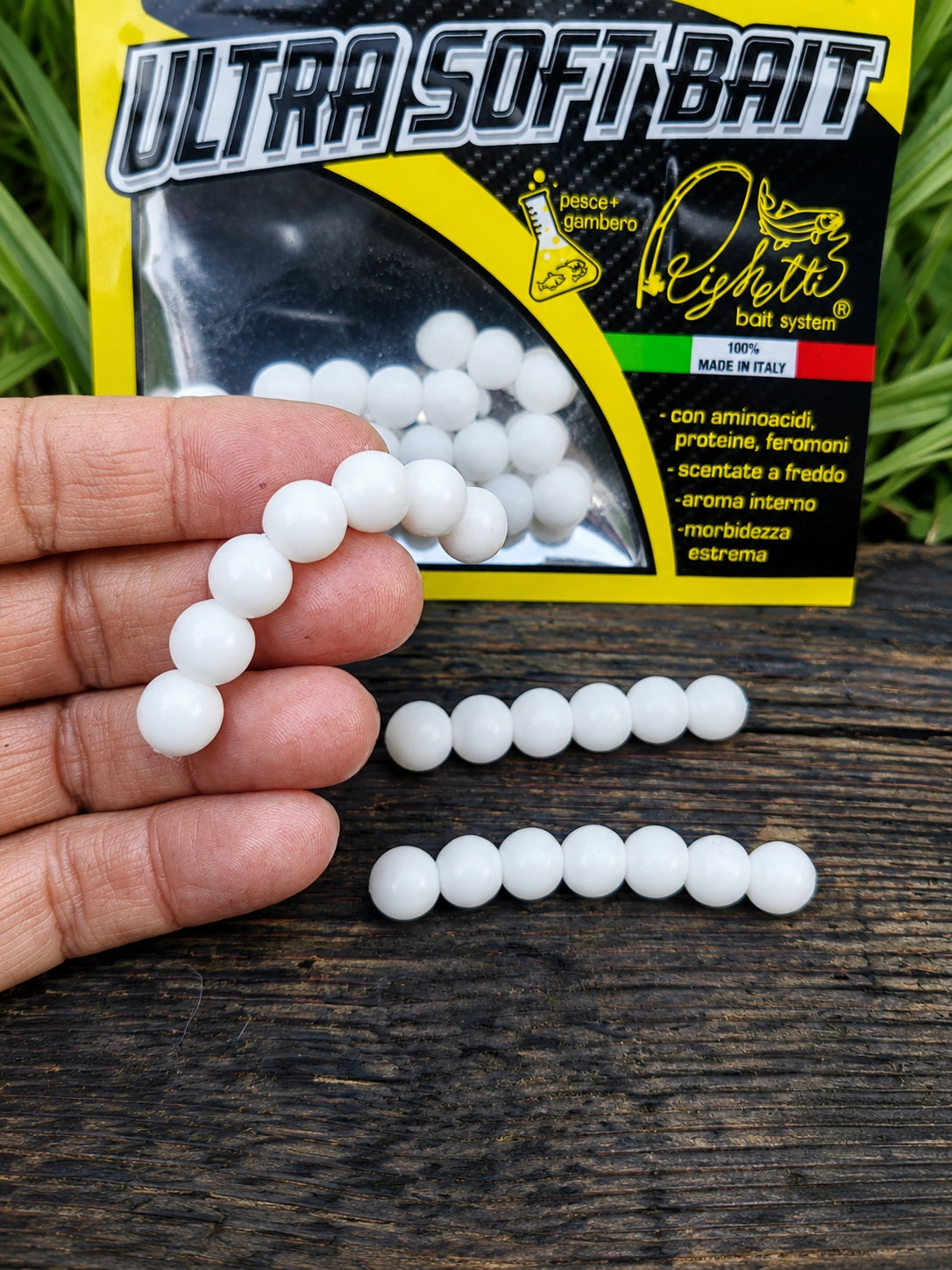 Imitacja ikry 10 mm Righetti Bait System, kolor BIANCO — #USB1, zdjęcie 2