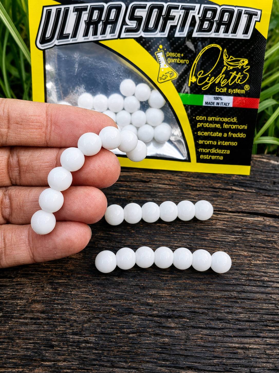 Imitacja ikry 10 mm Righetti Bait System, kolor BIANCO — #USB1, zdjęcie 3
