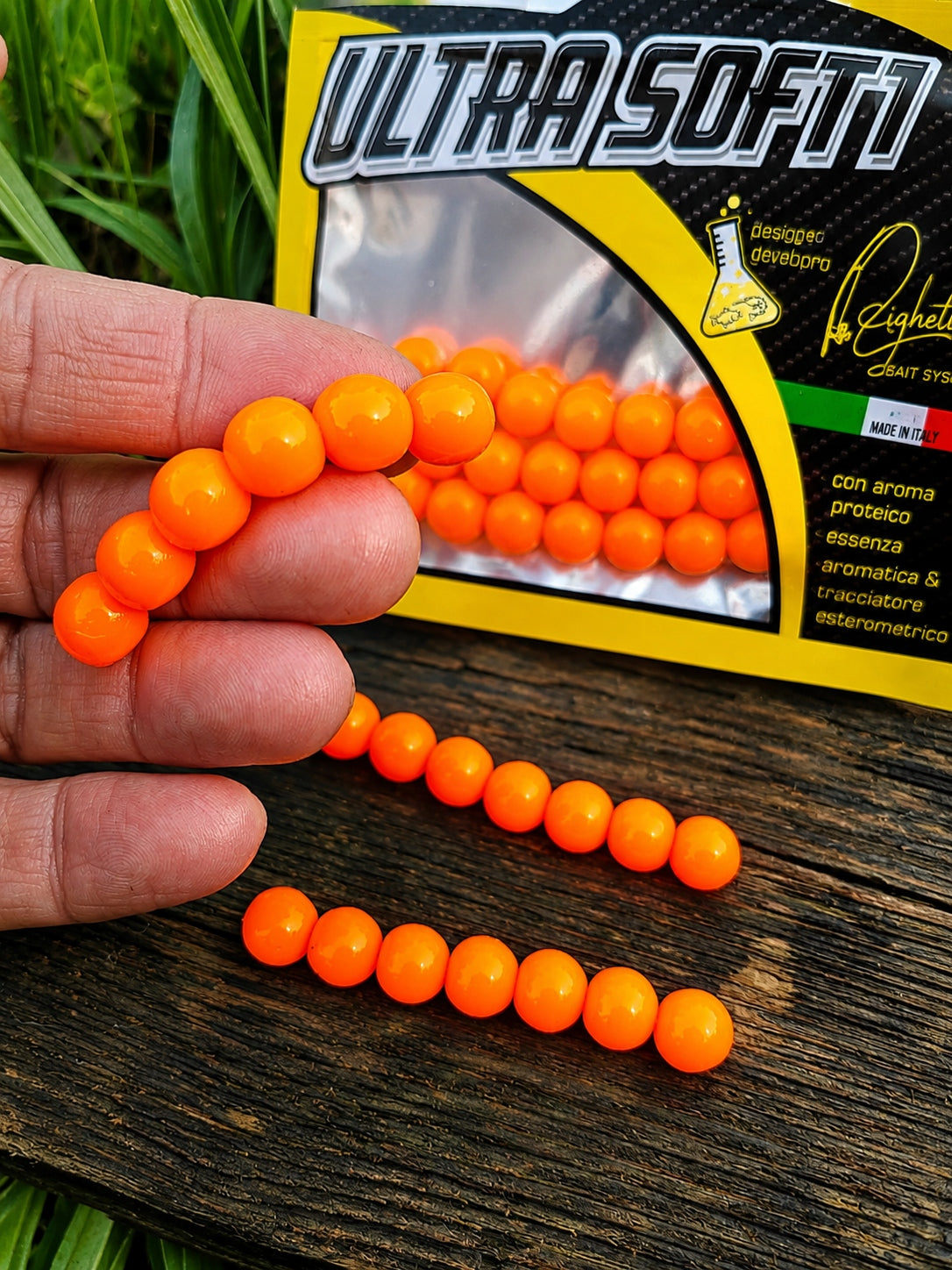 Imitacja ikry 10 mm Righetti Bait System, kolor ARANCIO — #USMA3, zdjęcie 1