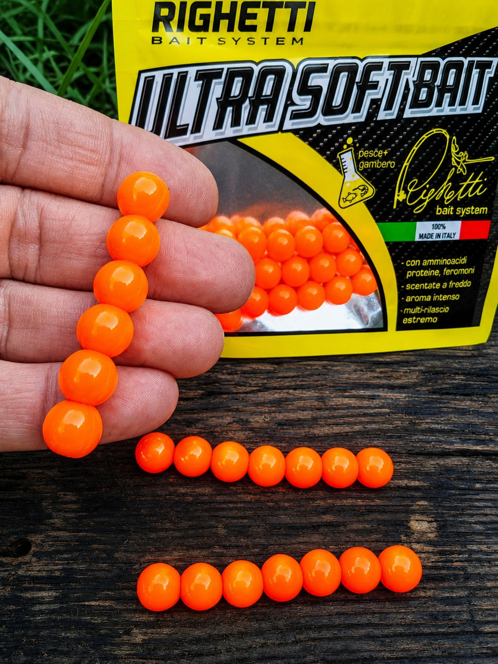 Imitacja ikry 10 mm Righetti Bait System, kolor ARANCIO — #USMA3, zdjęcie 3
