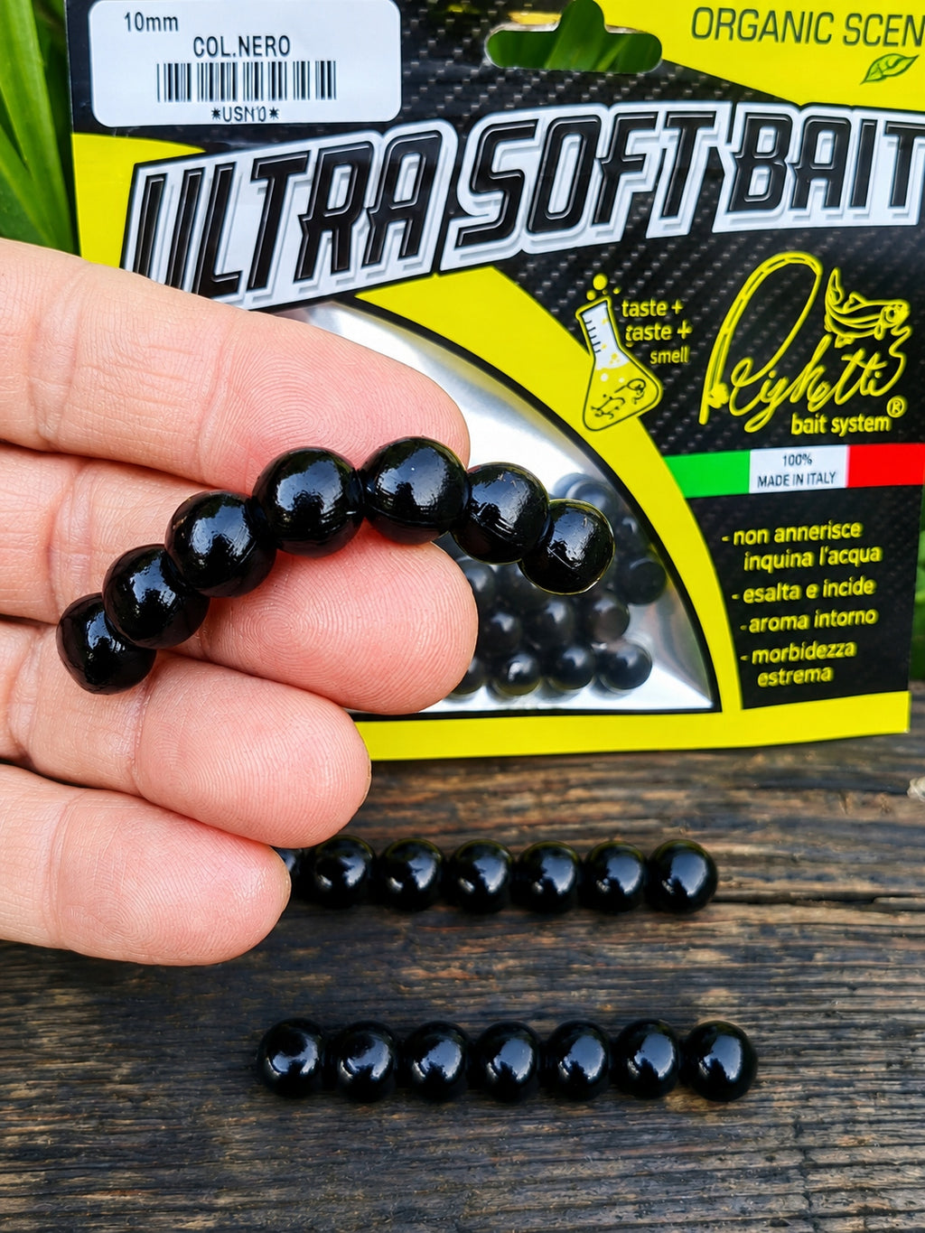 Imitacja ikry 10 mm Righetti Bait System, kolor NERO — #USN1, zdjęcie 1