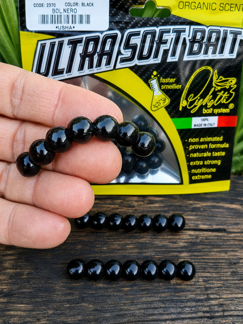 Imitacja ikry 10 mm Righetti Bait System, kolor NERO — #USN1, zdjęcie 2
