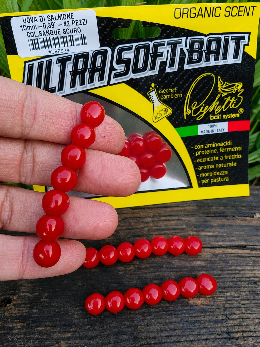 Imitacja ikry 10 mm Righetti Bait System, kolor SANGUE SCURO — #USRS3, zdjęcie 3
